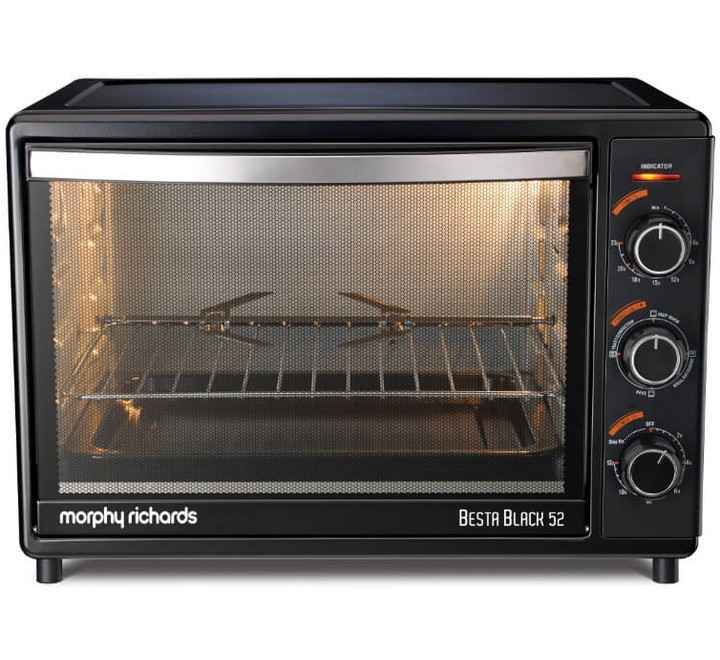 Morphy Richards Besta Oven Toaster Grill - 52L (Black) (510042 BESTA 52LT)